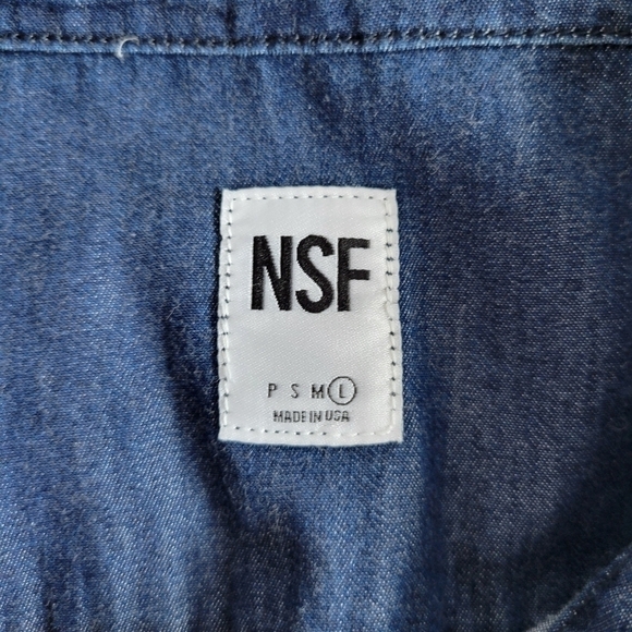 NSF Chambray Button Down Shirt - Picture 7 of 10